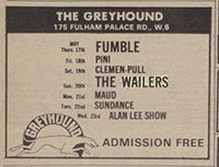 Fumble, Greyhound, May 1973