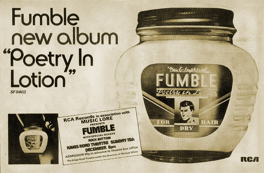 Fumble Advert 1973